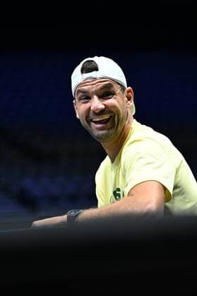 Practice Day At 2025 Rolex Paris Masters - France Grigor Dimitrov (BUL) during practice at the 2025 Rolex Paris Masters at the U Arena in Paris, FRANCE, on October 24, 2025. Photo by Corinne Dubreuil ABACAPRESS.COM Paris France  Copyright: xDubreuilxCorinne ABACAx