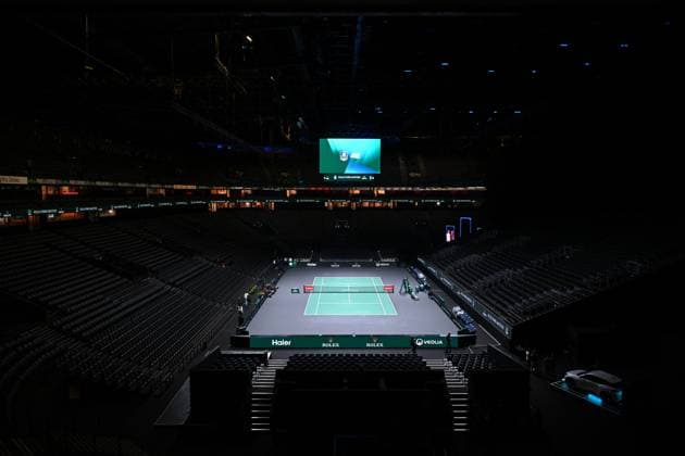 Practice Day At 2025 Rolex Paris Masters - France Ambiance at the 2025 Rolex Paris Masters at the U Arena in Paris, FRANCE, on October 24, 2025. Photo by Corinne Dubreuil ABACAPRESS.COM Paris France  Copyright: xDubreuilxCorinne ABACAx