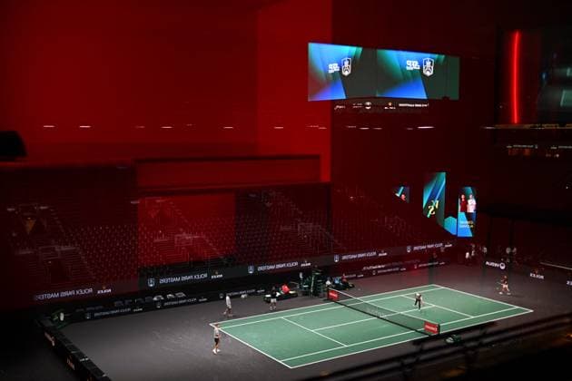Practice Day At 2025 Rolex Paris Masters - France Ambiance at the 2025 Rolex Paris Masters at the U Arena in Paris, FRANCE, on October 24, 2025. Photo by Corinne Dubreuil ABACAPRESS.COM Paris France  Copyright: xDubreuilxCorinne ABACAx