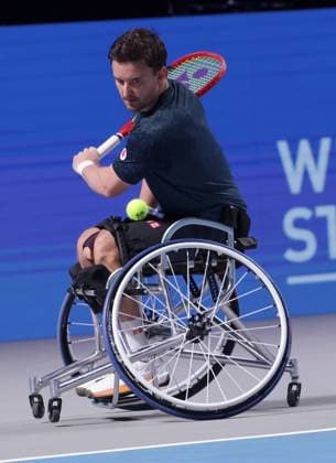 TENNIS - ATP, Tennis Herren Erste Bank Open VIENNA,AUSTRIA,25.OCT.25 - TENNIS - ATP World Tour, Erste Bank Open, wheelchair tennis. Image shows Gordon Reid (GBR).  GEPAxpictures xWalterxLuger