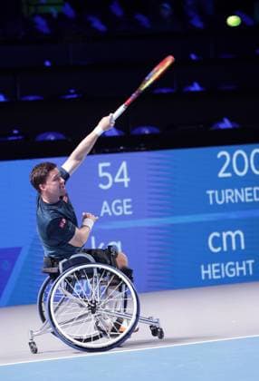 TENNIS - ATP, Tennis Herren Erste Bank Open VIENNA,AUSTRIA,25.OCT.25 - TENNIS - ATP World Tour, Erste Bank Open, wheelchair tennis. Image shows Gordon Reid (GBR).  GEPAxpictures xWalterxLuger