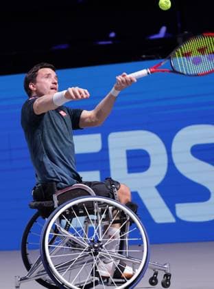 TENNIS - ATP, Tennis Herren Erste Bank Open VIENNA,AUSTRIA,25.OCT.25 - TENNIS - ATP World Tour, Erste Bank Open, wheelchair tennis. Image shows Gordon Reid (GBR).  GEPAxpictures xWalterxLuger