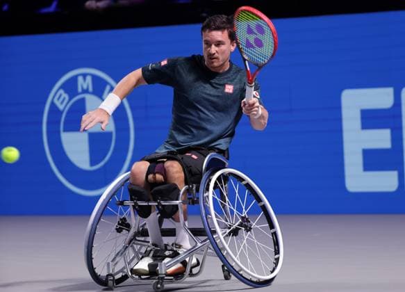 TENNIS - ATP, Tennis Herren Erste Bank Open VIENNA,AUSTRIA,25.OCT.25 - TENNIS - ATP World Tour, Erste Bank Open, wheelchair tennis. Image shows Gordon Reid (GBR).  GEPAxpictures xWalterxLuger