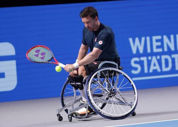 TENNIS - ATP, Tennis Herren Erste Bank Open VIENNA,AUSTRIA,25.OCT.25 - TENNIS - ATP World Tour, Erste Bank Open, wheelchair tennis. Image shows Gordon Reid (GBR).  GEPAxpictures xWalterxLuger
