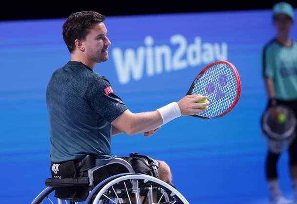 TENNIS - ATP, Tennis Herren Erste Bank Open VIENNA,AUSTRIA,25.OCT.25 - TENNIS - ATP World Tour, Erste Bank Open, wheelchair tennis. Image shows Gordon Reid (GBR).  GEPAxpictures xWalterxLuger