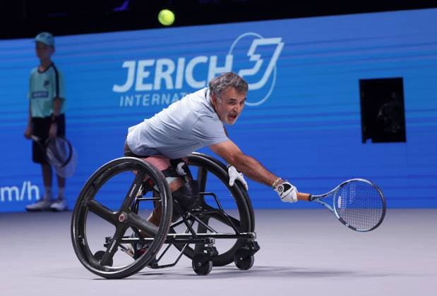 TENNIS - ATP, Tennis Herren Erste Bank Open VIENNA,AUSTRIA,25.OCT.25 - TENNIS - ATP World Tour, Erste Bank Open, wheelchair tennis. Image shows Stephane Houdet (FRA).  GEPAxpictures xWalterxLuger