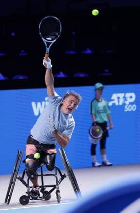 TENNIS - ATP, Tennis Herren Erste Bank Open VIENNA,AUSTRIA,25.OCT.25 - TENNIS - ATP World Tour, Erste Bank Open, wheelchair tennis. Image shows Stephane Houdet (FRA).  GEPAxpictures xWalterxLuger