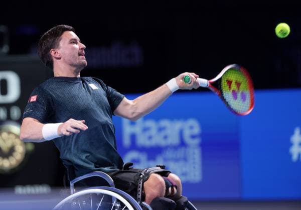 TENNIS - ATP, Tennis Herren Erste Bank Open VIENNA,AUSTRIA,25.OCT.25 - TENNIS - ATP World Tour, Erste Bank Open, wheelchair tennis. Image shows Gordon Reid (GBR).  GEPAxpictures xWalterxLuger