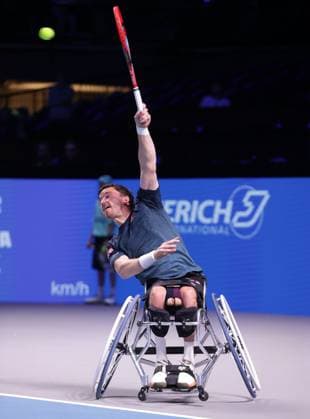 TENNIS - ATP, Tennis Herren Erste Bank Open VIENNA,AUSTRIA,25.OCT.25 - TENNIS - ATP World Tour, Erste Bank Open, wheelchair tennis. Image shows Gordon Reid (GBR).  GEPAxpictures xWalterxLuger