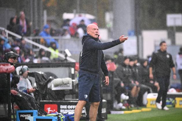 25 10 2025, Football, Men, 2 BL 2 Bundesliga , Season 2025 2026, Holstein Kiel VfL Bochum, 10 Matchday Coach Uwe Rösler Bochum Kiel, Holstein Stadion Holstein Stadion Schleswig Holstein Germany