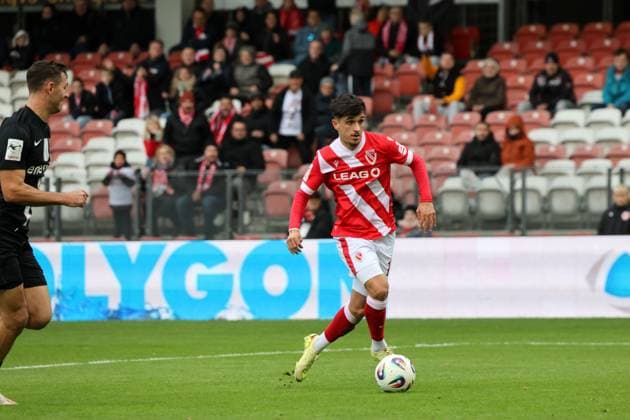 19 Jannis Boziaris Energie Cottbus scores 1 0 for Cottbus Football 3 Liga 2025 2026 FC Energie Cottbus TSV Havelse
