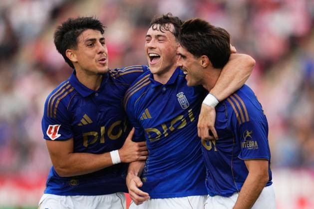 ESP: Girona FC v Real Oviedo. Liga match 2025-2026, Date 10 Federico Vinas of Real Oviedo during the La Liga match 2025-2026, date 10 between Girona FC and Real Oviedo played at Montilivi Stadium on October 25, 2025 in Girona, Spain. kpng Copyright: xBaguxBlancox xPRESSINx PS_251025_GIR_OVI_2425_224