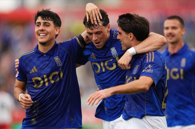 ESP: Girona FC v Real Oviedo. Liga match 2025-2026, Date 10 Federico Vinas of Real Oviedo during the La Liga match 2025-2026, date 10 between Girona FC and Real Oviedo played at Montilivi Stadium on October 25, 2025 in Girona, Spain. kpng Copyright: xBaguxBlancox xPRESSINx PS_251025_GIR_OVI_2425_232