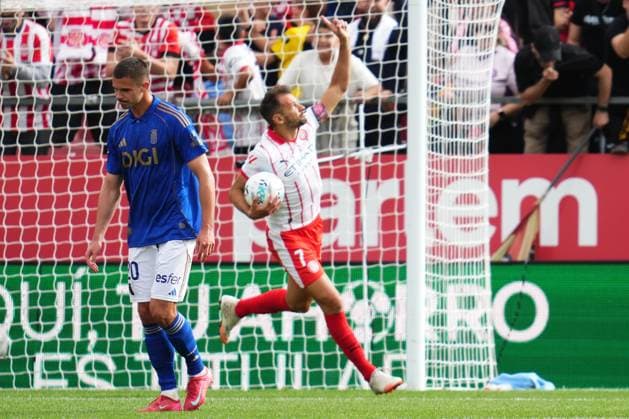 ESP: Girona FC v Real Oviedo. Liga match 2025-2026, Date 10 Cristhian Stuani of Girona FC celebrates after scoring the 1-2 during the La Liga match 2025-2026, date 10 between Girona FC and Real Oviedo played at Montilivi Stadium on October 25, 2025 in Girona, Spain. kpng Copyright: xBaguxBlancox xPRESSINx PS_251025_GIR_OVI_2425_248