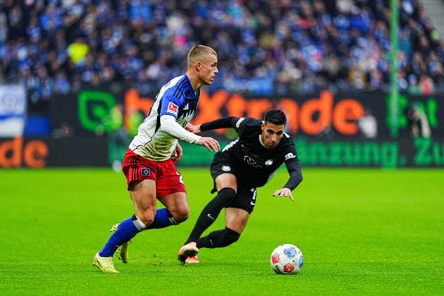 Football, 1st BL, Hamburger SV - VfL Wolfsburg