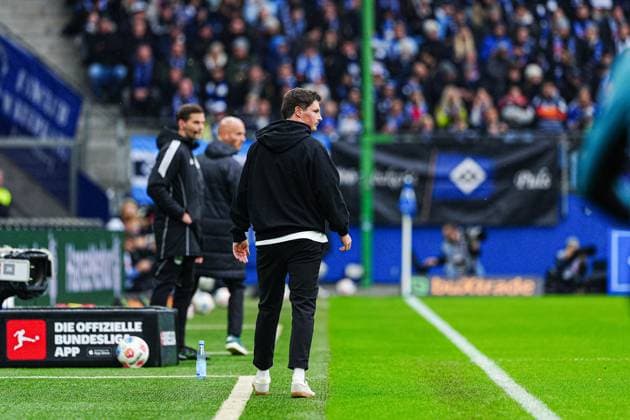 Merlin Polzin Hamburger SV, Coach GER, Hamburger SV vs VfL Wolfsburg, Football, 1 Bundesliga, Matchday 8, Season 2025 2026, 25 10 2025 DFL REGULATES PROHIBIT ANY USE OF PHOTOGRAPHS AS IMAGE SEQUENCES AND OR QUASI VIDEO GER, Hamburger SV vs VfL Wolfsburg, Football, 1 Bundesliga, Matchday 8, Season 2025 2026, 25 10 2025 Hamburg Copyright: xEibner-Pressefoto MarcelxvonxFehrnx EP_MFN