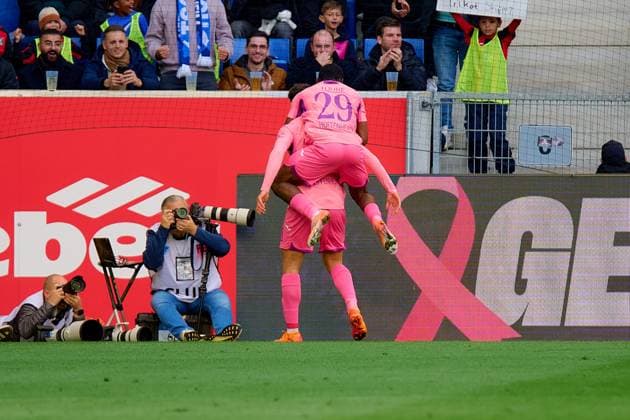 1 Soccer Bundesliga TSG Hoffenheim vs 1 FC Heidenheim 25 10 2025 Bazoumana Toure 29 TSG Hoffenheim and Andrej Kramaric 27 TSG Hoffenheim celebrate goal celebration at the PreZero Arena 1 Bundesliga TSG Hoffenheim vs 1 FC Heidenheim on 25 10 2025 at the PreZero Arena in Sinsheim DFL REGULATIONS PROHIBIT ANY USE OF PHOTOGRAPHS AS IMAGE SEQUENCES AND OR QUASI VIDEO Copyright: xBEAUTIFULxSPORTS Gelhardtx
