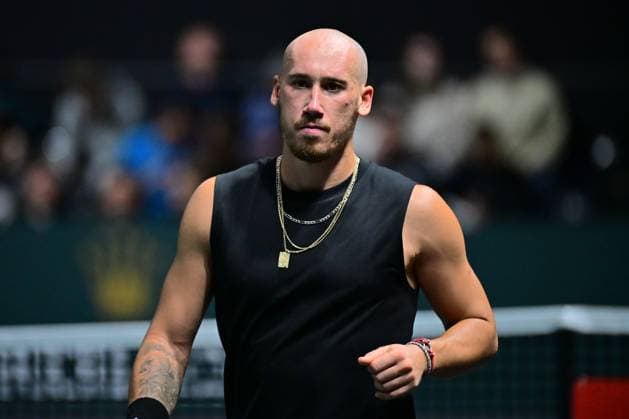 TENNIS : Rolex Paris Masters - Paris - 25 10 2025 Kyrian Jacquet ( France ) during the Rolex Paris Masters at Paris La Defense Arena on October 25, 2025 in Nanterre, France. (Photo by Federico Pestellini PSNewz ) ParisFrance  Copyright: xFedericoxPestellinix