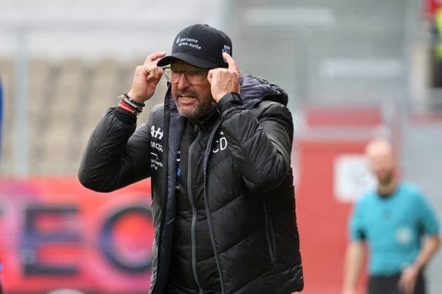 Coach Claus Dieter Wollitz Energie Cottbus Football 3 Liga 2025 2026 FC Energie Cottbus TSV Havelse