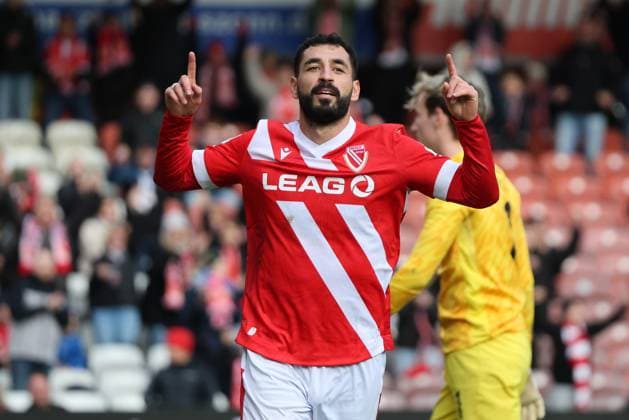 10 Tolcay Cigerci Energie Cottbus celebrates his goal Football 3 Liga 2025 2026 FC Energie Cottbus TSV Havelse