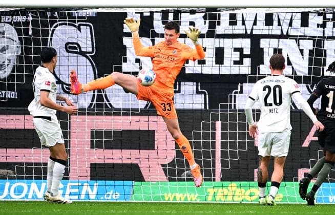 Soccer, Bundesliga, Germany, Men, Season 2025 2026, 1 Matchday, Borussia Park Mönchengladbach, Bor Mönchengladbach FC Bayern Munich Moritz Nicolas BMG Action, Single Image