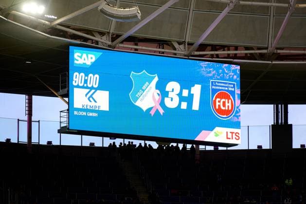 1 Soccer Bundesliga TSG Hoffenheim vs 1 FC Heidenheim 25 10 2025 Score 3 1 at the PreZero Arena between TSG Hoffenheim and 1 FC Heidenheim 1846 1 Bundesliga TSG Hoffenheim vs 1 FC Heidenheim on 25 10 2025 at the PreZero Arena in Sinsheim DFL REGULATIONS PROHIBIT ANY USE OF PHOTOGRAPHS AS IMAGE SEQUENCES AND OR QUASI VIDEO Copyright: xBEAUTIFULxSPORTS Gelhardtx