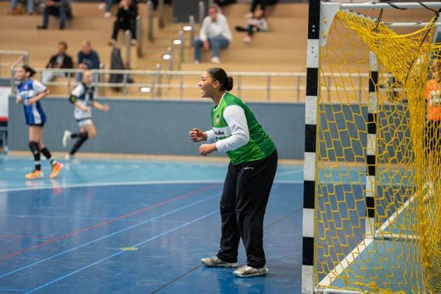 HSG Blomberg Lippe II vs Buxtehuder SV II, Handball, 3 Liga Nord, Matchday 6, 25 10 2025, Season 2025 2026, Blomberg Louisa Werner HSG Blomberg Lippe II, 67 Blomberg Sporthalle an der Ulmenallee Germany