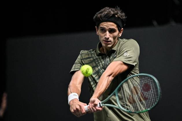 Rolex Paris Masters 2025 qualifications in Paris FA Pierre-Hugues Herbert competes during the Rolex Paris Masters 2025 qualifications at the Paris La Defense Arena in Paris, on October 25, 2025. Photo by Firas Abdullah ABACAPRESS.COM Paris Ile-de-France France  Copyright: xAbdullahxFiras ABACAx