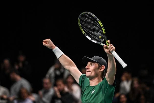 Rolex Paris Masters 2025 qualifications in Paris FA Valentin Royer celebrates after competing during the Rolex Paris Masters 2025 qualifications at the Paris La Defense Arena in Paris, on October 25, 2025. Photo by Firas Abdullah ABACAPRESS.COM Paris Ile-de-France France  Copyright: xAbdullahxFiras ABACAx