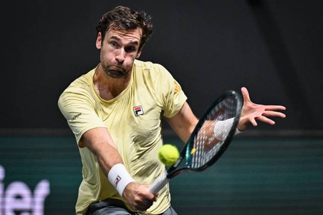 Rolex Paris Masters 2025 qualifications in Paris FA Quentin Halys competes during the Rolex Paris Masters 2025 qualifications at the Paris La Defense Arena in Paris, on October 25, 2025. Photo by Firas Abdullah ABACAPRESS.COM Paris Ile-de-France France  Copyright: xAbdullahxFiras ABACAx