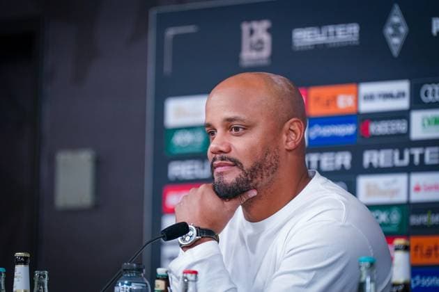 Germany Soccer Bundesliga 2025 26, 8 Matchday Borussia Mönchengladbach vs FC Bayern Munich Borussia Park Mönchengladbach Vincent Kompany Coach, FC Bayern Munich Press Conference, Media Mönchengladbach North Rhine-Westphalia Germany Copyright: xJOERANxSTEINSIEKx