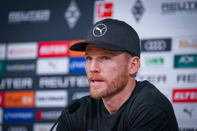 Germany Soccer Bundesliga 2025 26, 8 Matchday Borussia Mönchengladbach vs FC Bayern Munich Borussia Park Mönchengladbach Coach Eugen Polanski Borussia Mönchengladbach Press Conference, Media Mönchengladbach North Rhine-Westphalia Germany Copyright: xJOERANxSTEINSIEKx