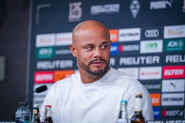 Germany Soccer Bundesliga 2025 26, 8 Matchday Borussia Mönchengladbach vs FC Bayern Munich Borussia Park Mönchengladbach Vincent Kompany Coach, FC Bayern Munich Press Conference, Media Mönchengladbach North Rhine-Westphalia Germany Copyright: xJOERANxSTEINSIEKx