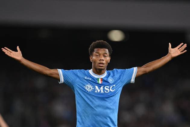 Dc Napoli 25 10 2025 - campionato di calcio serie A Napoli-Inter foto Domenico Cippitelli Image nella foto: David Neres 