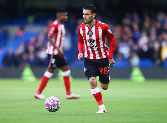 Chelsea v Sunderland, English Premier League, Craven Cottage, London, UK - 25 10 2025 Enzo Le FÃ e of Sunderland in action during the Premier League away game at Chelsea London Stamford Bridge London GBR, UK NEWSPAPERS OUT Copyright: xMarkxGreenwoodx