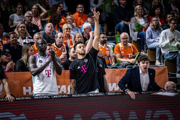 1 Basketball Bundesliga, easyCredit BBL, Season 2025 2026, Men, Main Round, Matchday 5, 25 10 2025, RASTA Vechta Telekom Baskets Bonn Alijah Comithier 2 Telekom Baskets Bonn during the game Vechta RASTA Dome Lower Saxony Germany