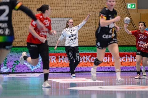 Laura, Kuske TW, Thueringer HC, 11 GER, Thuringia, Thueringer HC v VfL Oldenburg, Alsco Handball Bundesliga Frauen, 1 Handballbundesliga Frauen, Handball, Matchday 6, Season 2025 2026, 6 p.m., 25 10 2025 GER, Thuringia, Thueringer HC v VfL Oldenburg, Alsco Handball Bundesliga Frauen, 1 Handballbundesliga Frauen, Handball, Matchday 6, Season 2025 2026, 6 p.m., 25 10 2025 Bad Langensalza Copyright: xEibner-Pressefoto MartinxHerbstx EP_MHT