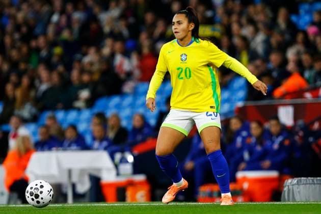 England v Brazil, Manchester, UK - 25 October 2025 Mariza of Brazil during the Women™s International Friendly, Länderspiel, Nationalmannschaft match between England and Brazil at The Etihad Stadium on 25 October 2025 in Manchester, England (Photo by Steve Taylor PPAUK) Manchester The Etihad Stadium Greater Manchester England Copyright: xStevexTaylor PPAUKx PPA-225708