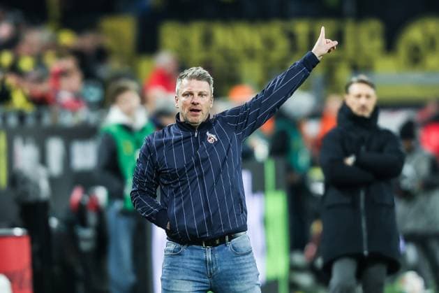 Sport, Football, Bundesliga Season 2025 2026 8 Matchday Borussia Dortmund 1 FC Köln 25 10 2025, SIGNAL IDUNA PARK Lukas Kwasniok Coach 1 FC Köln Dortmund SIGNAL IDUNA PARK North Rhine-Westphalia Germany
