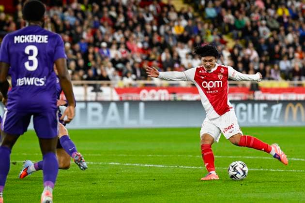 FOOTBALL : AS Monaco VS Toulouse FC - Ligue 1 McDonald s - 25 10 2025 Takumi Minamino (ASM) - Ligue 1 McDonald s match between AS Monaco and Toulouse FC on October 25, 2025 at the Louis II Stadium in Monaco. MonacoMonaco  Copyright: xWilliamxCannarellax