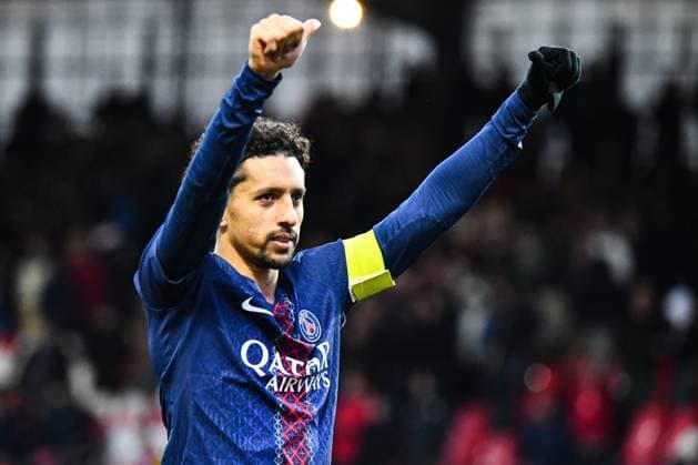 FOOTBALL : Stade Brestois 29 vs Paris Saint Germain - Ligue 1 - JournÃ e 9 - 25 10 2025 Marquinhos (Paris SG) BrestFrance  Copyright: xBaptistexAutissierx