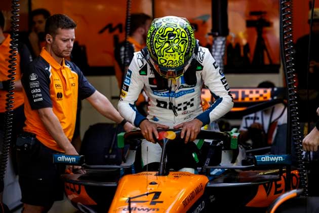 F1 - MEXICO CITY GRAND PRIX 2025 NORRIS Lando (gbr), McLaren F1 Team MCL39, portrait during the 2025 Formula 1 Mexico City Grand Prix, 20th round of the 2025 FIA Formula One World Championship, WM, Weltmeisterschaft from October 24 to 26, 2025 on the Autodromo Hermanos Rodriguez, in Mexico City, Mexico - Mexico CityMexico  Copyright: xJavierxJimenezx