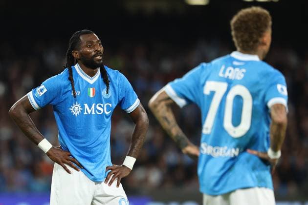 Andre Frank Zambo Anguissa of SSC Napoli during the Serie A 2025 2026 football match between SSC Napoli and FC Internazionale at Diego Armando Maradona stadium in Naples (Italy), October 25th, 2025. CesarexPurini
