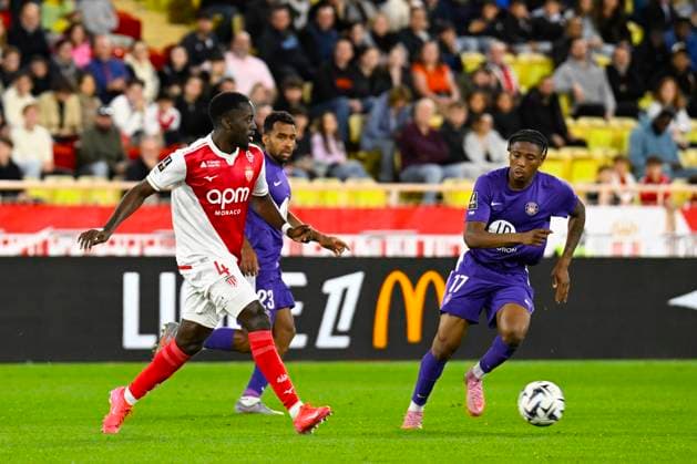 FOOTBALL : AS Monaco VS Toulouse FC - Ligue 1 McDonald s - 25 10 2025 Jordan Teze (ASM) - Ligue 1 McDonald s match between AS Monaco and Toulouse FC on October 25, 2025 at the Louis II Stadium in Monaco. MonacoMonaco  Copyright: xWilliamxCannarellax