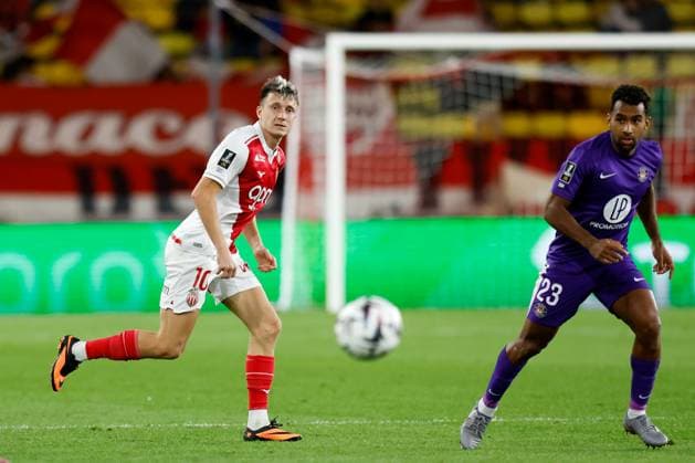 AS Monaco FC v Toulouse FC - Ligue 1 McDonald s 2025 2026 10 Aleksandr GOLOVIN (asm) during the Ligue 1 McDonald s match between Monaco and Toulouse at Stade Louis II on October 25, 2025 in Monaco, Monaco. Monaco Monaco  Copyright: xFEPx 776348167