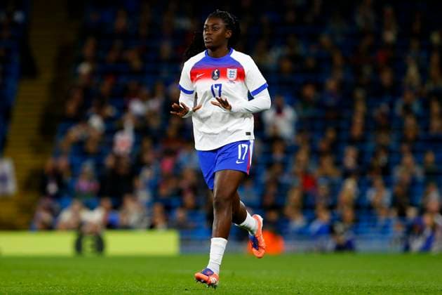 England v Brazil, Manchester, UK - 25 October 2025 Michelle Agyemang of England during the Women™s International Friendly, Länderspiel, Nationalmannschaft match between England and Brazil at The Etihad Stadium on 25 October 2025 in Manchester, England (Photo by Steve Taylor PPAUK) Manchester The Etihad Stadium Greater Manchester England Copyright: xStevexTaylor PPAUKx PPA-225777