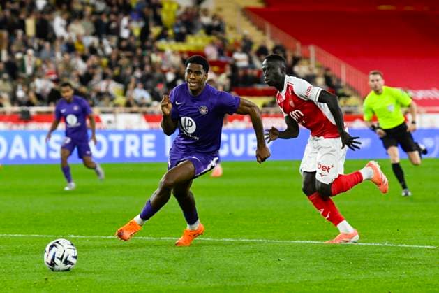 FOOTBALL : AS Monaco VS Toulouse FC - Ligue 1 McDonald s - 25 10 2025 Dayann Methalie (TFC) - Ligue 1 McDonald s match between AS Monaco and Toulouse FC on October 25, 2025 at the Louis II Stadium in Monaco. MonacoMonaco  Copyright: xWilliamxCannarellax
