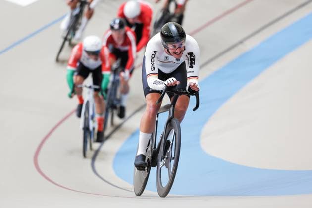 2025 Tissot UCI Track World Championships Picture by Alex Whitehead SWpix.com - 25 10 2025 - Cycling - 2025 Tissot UCI Track World Championships - Velodromo PenalolÃ n, Santiago, Chile - Men™s Omnium - Tempo Race - Moritz Augenstein (Germany) Copyright: x xSWpix.comx(t axPhotographyxHubxLtd)xAlexxWhitehead SWpix.comx SWP-3030-11515
