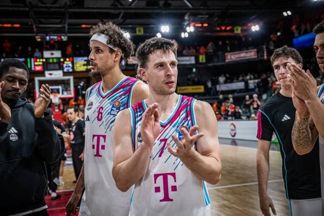 1 Basketball Bundesliga, easyCredit BBL, Season 2025 2026, Men, Main Round, Matchday 5, 25 10 2025, RASTA Vechta Telekom Baskets Bonn Grayson Murphy 7 Telekom Baskets Bonn after the game Vechta RASTA Dome Lower Saxony Germany