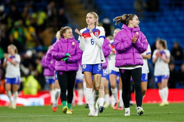 England Women v Brazil Women International Friendly, Länderspiel, Nationalmannschaft Esme MORGAN of England Women after the International Friendly match at the City of Manchester Stadium, Manchester UK Newspapers OUT Copyright: xMaxxTomlinsonx FIL-22400-0124